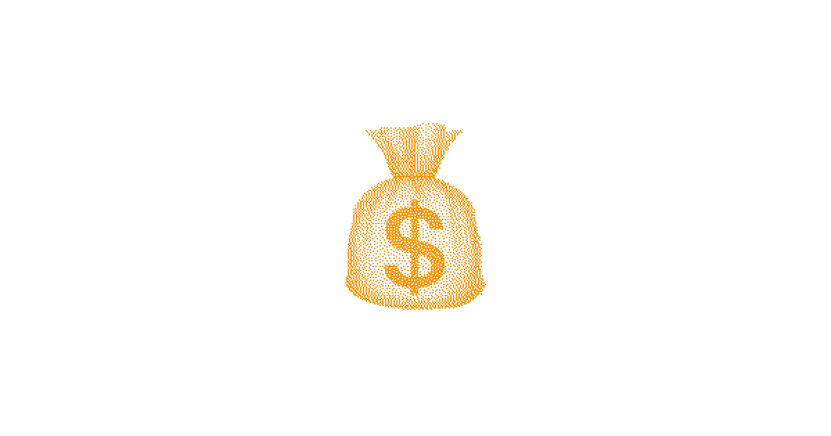 A mobile app beside a price tag representing mobile app valuation